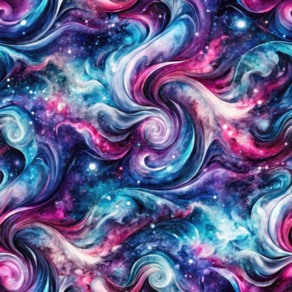 Cosmic Swirls Pattern 6 Quilting Cotton Fabric