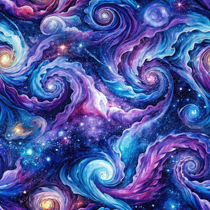Cosmic Swirls Pattern 11 Quilting Cotton Fabric