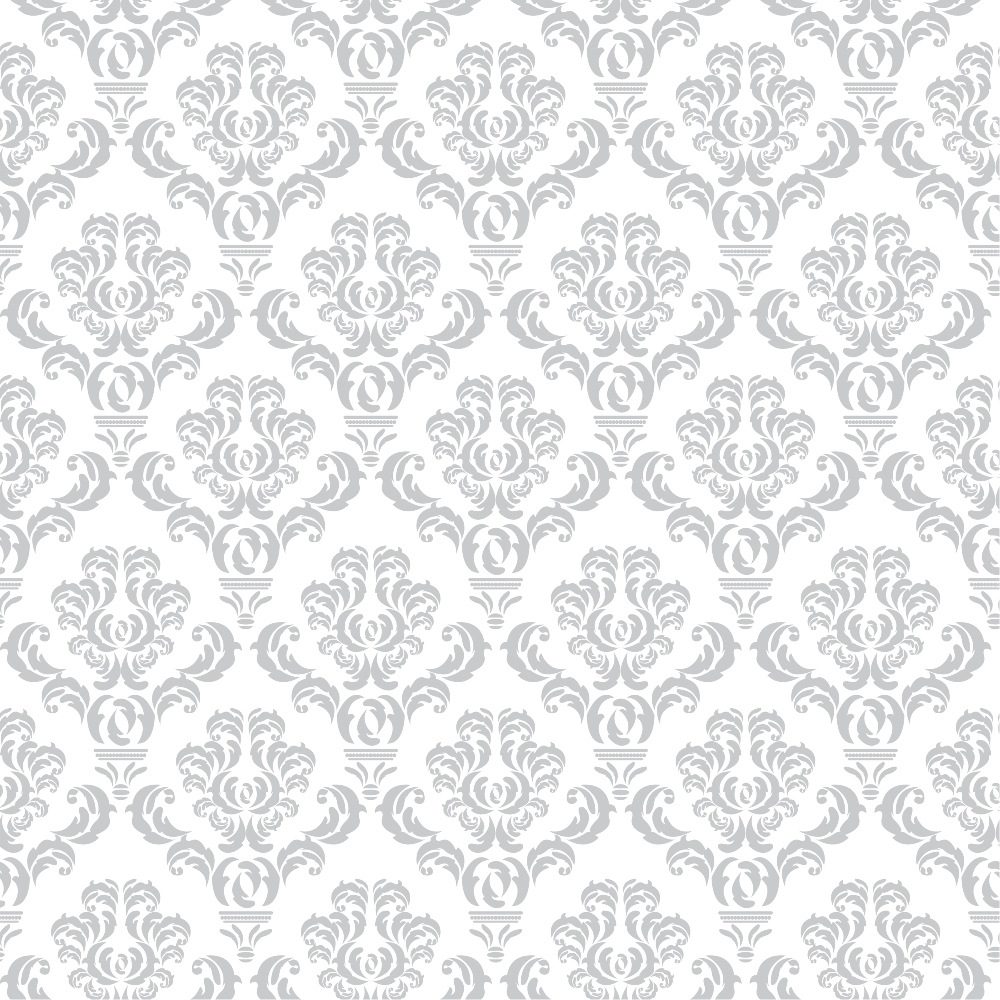 Simple Damask Gray Quilting Cotton Fabric