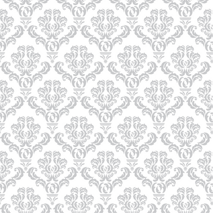 Simple Damask Gray Quilting Cotton Fabric