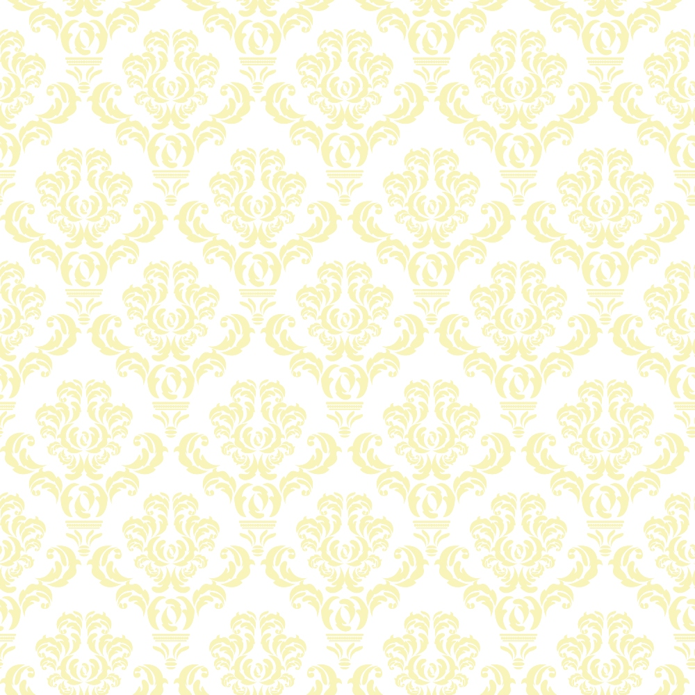 Simple Damask Yellow Quilting Cotton Fabric