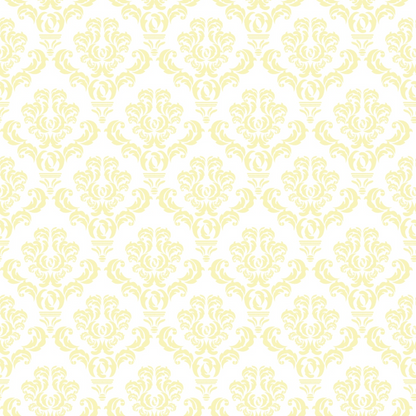 Simple Damask Yellow Quilting Cotton Fabric