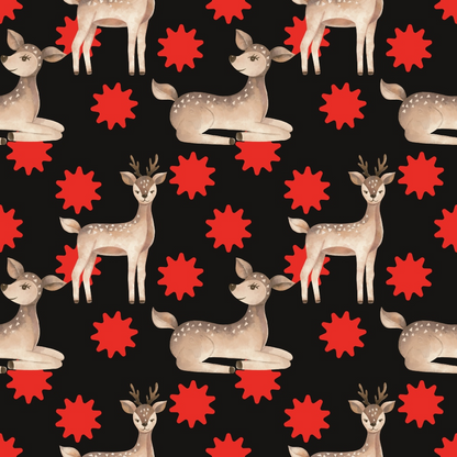 Buffalo Plaid Deer Pattern 6 Quilting Cotton Fabric