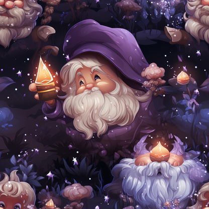 Magical Land of Gnomes Pattern 3 Quilting Cotton Fabric