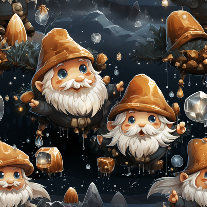 Magical Land of Gnomes Pattern 10 Quilting Cotton Fabric