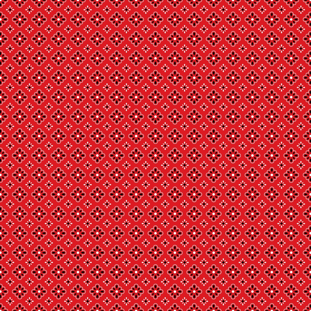 Red Bandana Pattern 9 Quilting Cotton Fabric