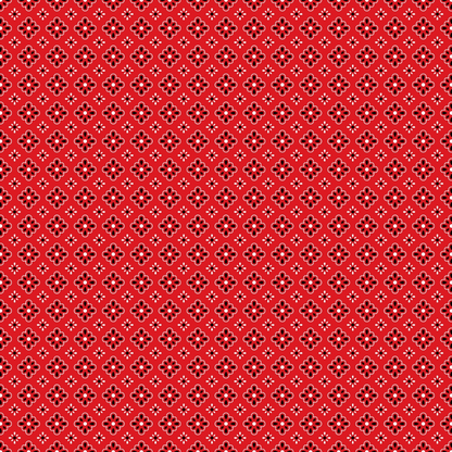 Red Bandana Pattern 9 Quilting Cotton Fabric