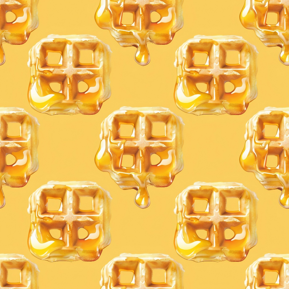 Butter Waffle Pattern 2 Quilting Cotton Fabric