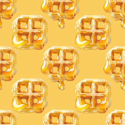 Butter Waffle Pattern 2 Quilting Cotton Fabric