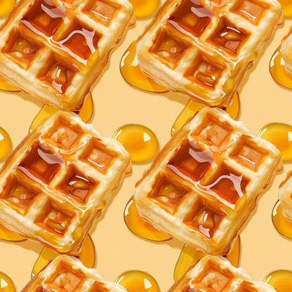 Butter Waffle Pattern 9 Quilting Cotton Fabric
