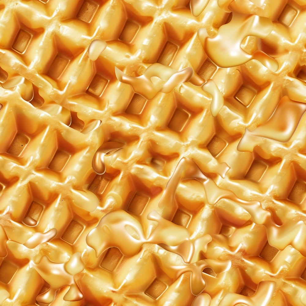 Butter Waffle Pattern 4 Quilting Cotton Fabric
