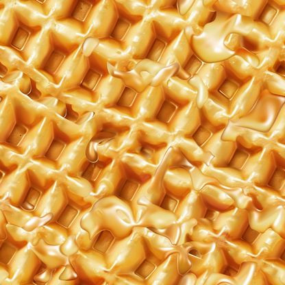 Butter Waffle Pattern 4 Quilting Cotton Fabric