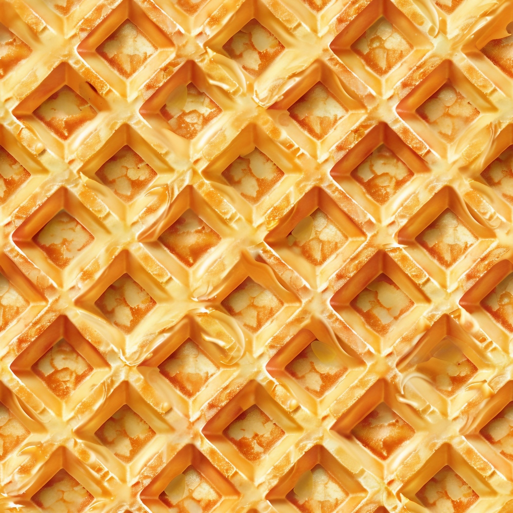 Butter Waffle Pattern 6 Quilting Cotton Fabric