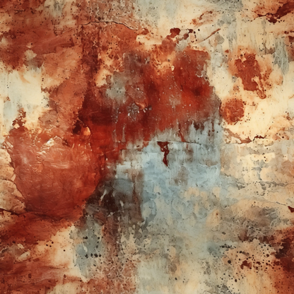 - Rustic Patina Textures Pattern 17 Quilting Cotton Fabric
- Abstract design
- Earth tones
- Rust red
- Beige
- Blue-gray
- Textured effect
- Quilting fabric
- Cotton material
- Artistic pattern
- Vintage look
- Weathered finish