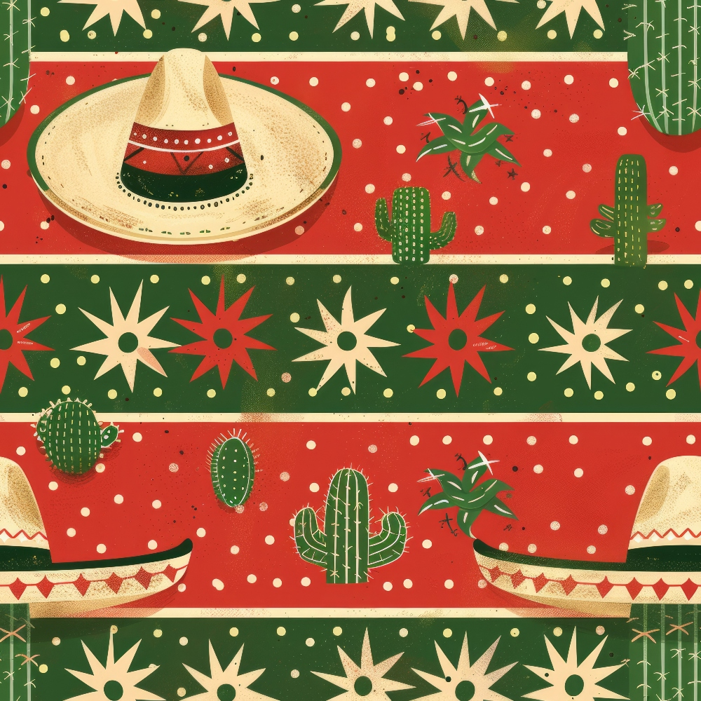 Celebrate Mexico Pattern 12 Quilting Cotton Fabric