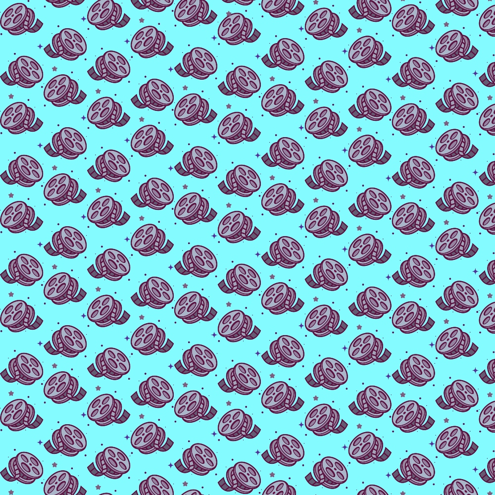 Movie Night Pattern 3 Quilting Cotton Fabric
