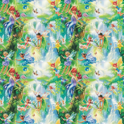 Fairies in the Forest Pattern 6 Quilting Cotton Fabric