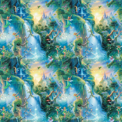 Fairies in the Forest Pattern 7 Quilting Cotton Fabric