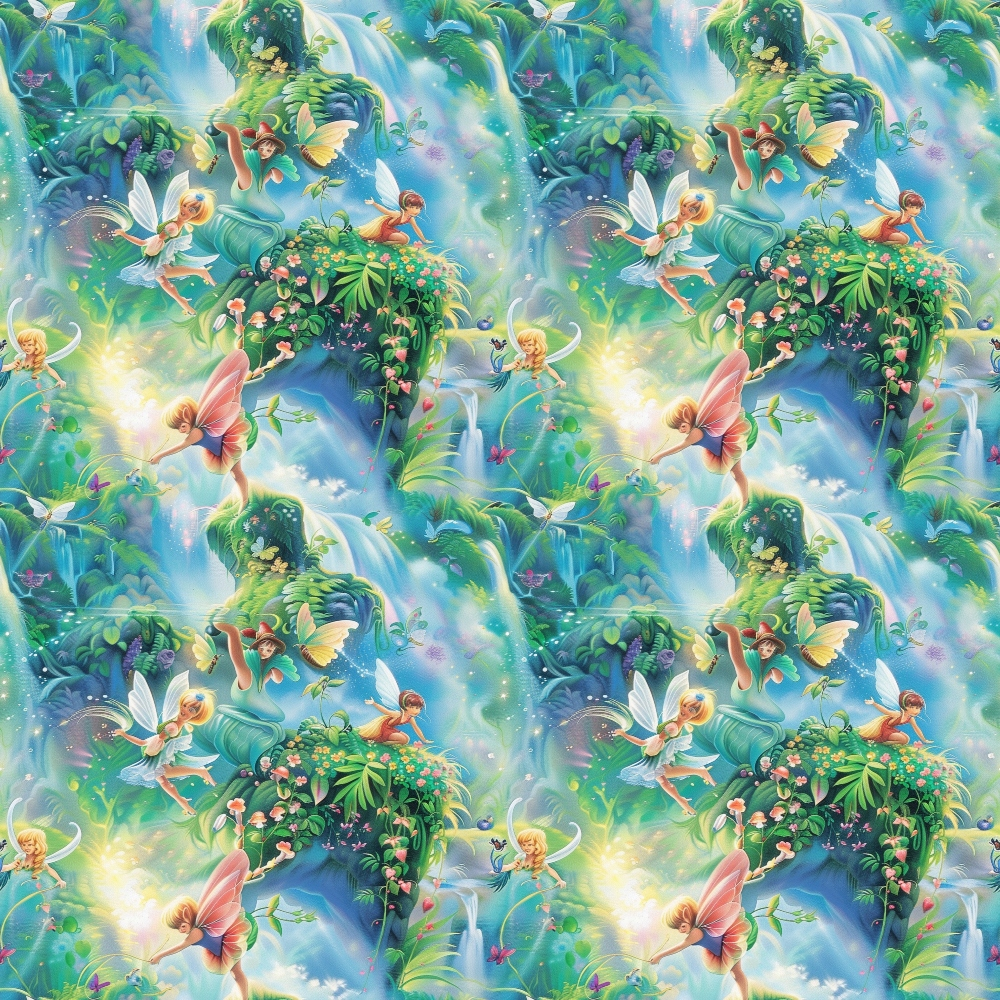 Fairies in the Forest Pattern 9 Quilting Cotton Fabric