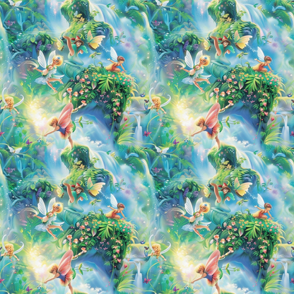 Fairies in the Forest Pattern 9 Quilting Cotton Fabric