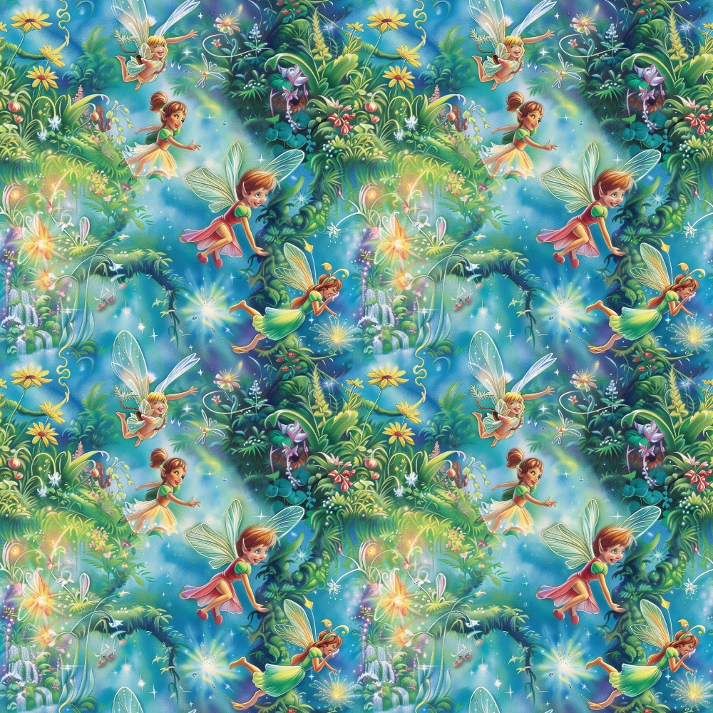 Fairies in the Forest Pattern 14 Quilting Cotton Fabric