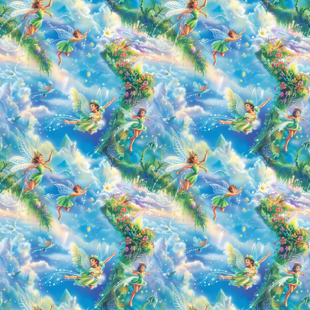 Fairies in the Forest Pattern 15 Quilting Cotton Fabric