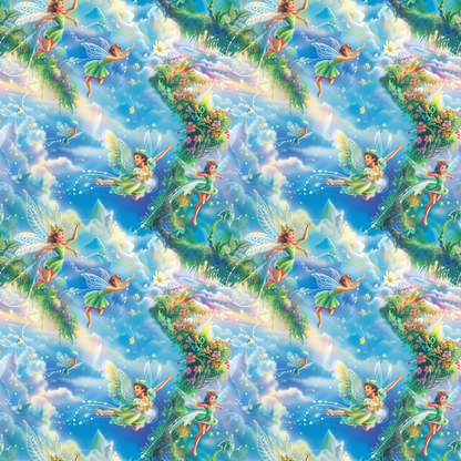 Fairies in the Forest Pattern 15 Quilting Cotton Fabric