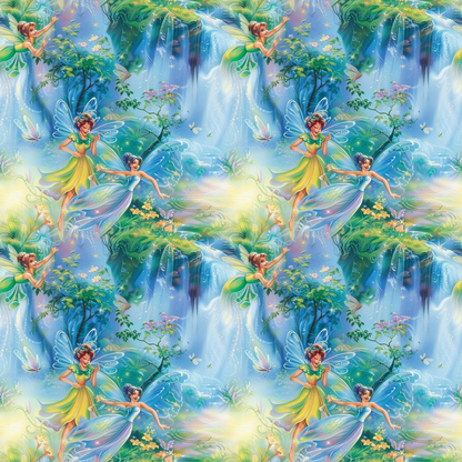 Fairies in the Forest Pattern 16 Quilting Cotton Fabric