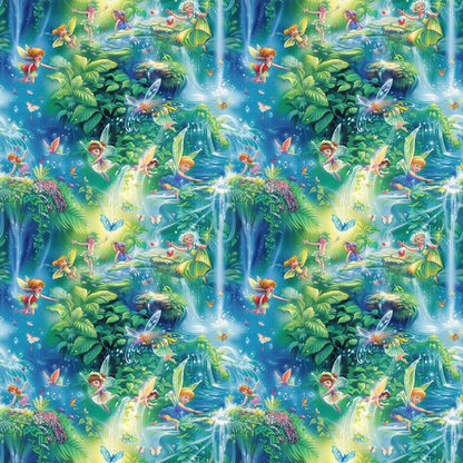 Fairies in the Forest Pattern 17 Quilting Cotton Fabric