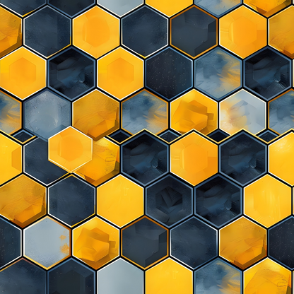 The Bee Swarm Pattern 9 Quilting Cotton Fabric
