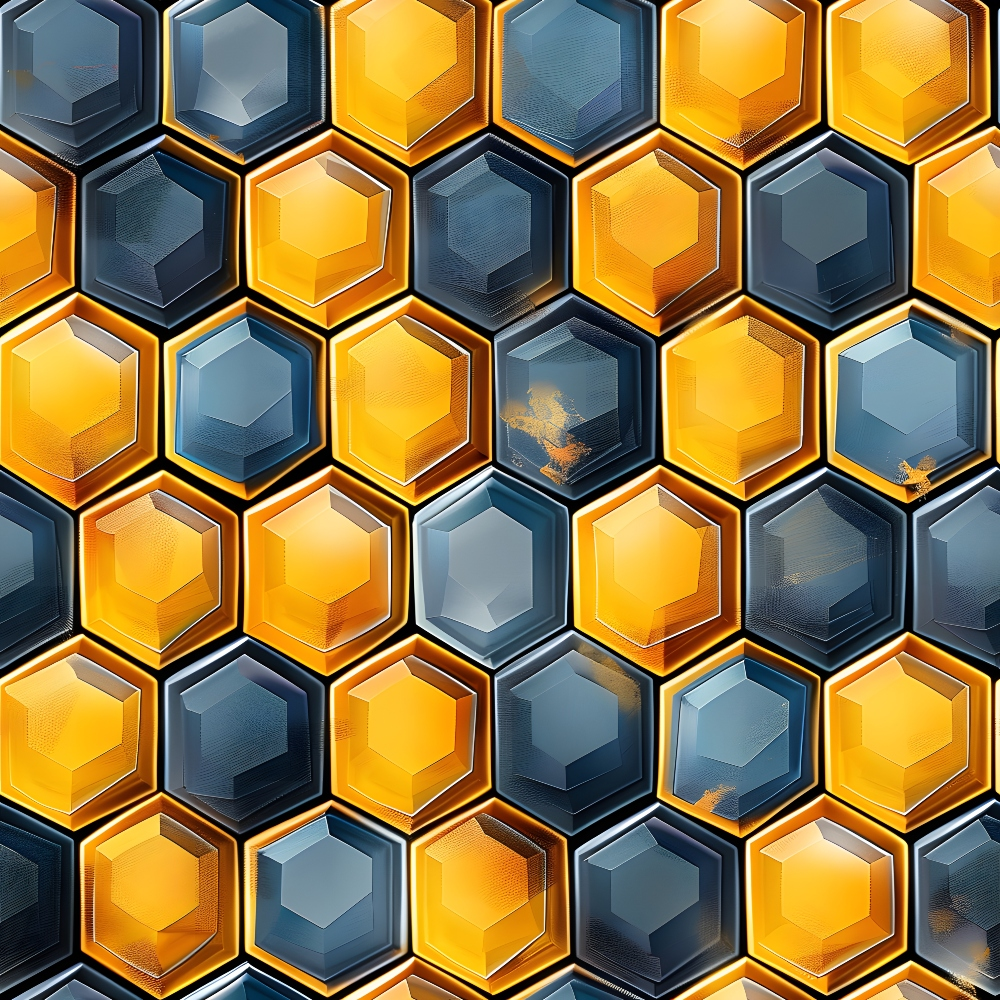 The Bee Swarm Pattern 11 Quilting Cotton Fabric
