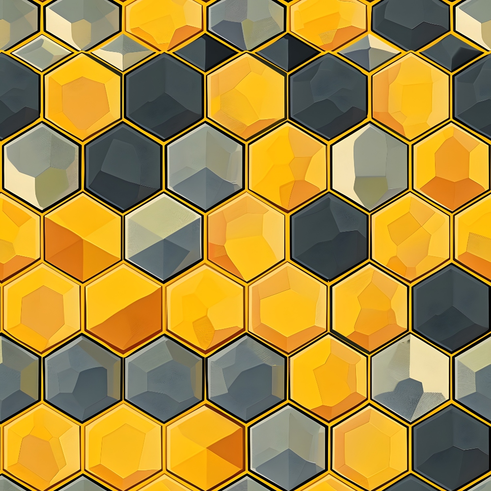 The Bee Swarm Pattern 12 Quilting Cotton Fabric