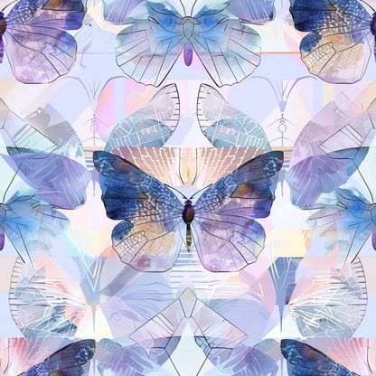 Geometric Butterflies Pattern 16 Quilting Cotton Fabric