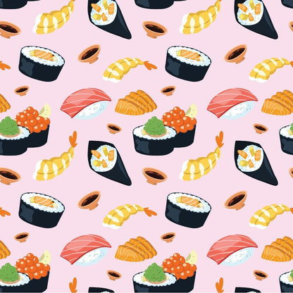 My Favorite Sushi Pattern 9 Quilting Cotton Fabric