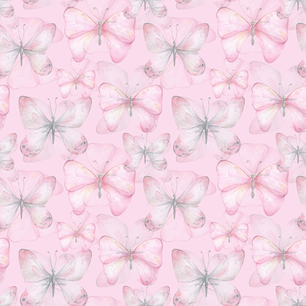 Watercolor Butterflies Pattern 5 Quilting Cotton Fabric
