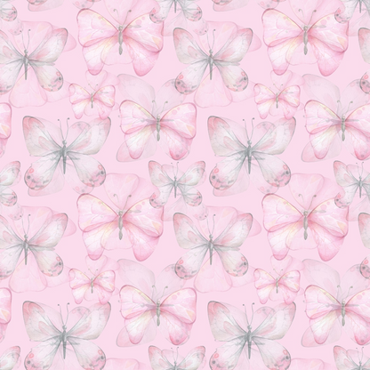 Watercolor Butterflies Pattern 5 Quilting Cotton Fabric