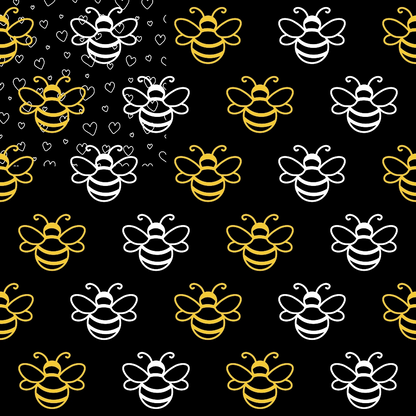 Bumble Bee Pattern 2 Quilting Cotton Fabric