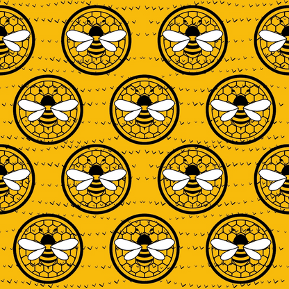 Bumble Bee Pattern 8 Quilting Cotton Fabric