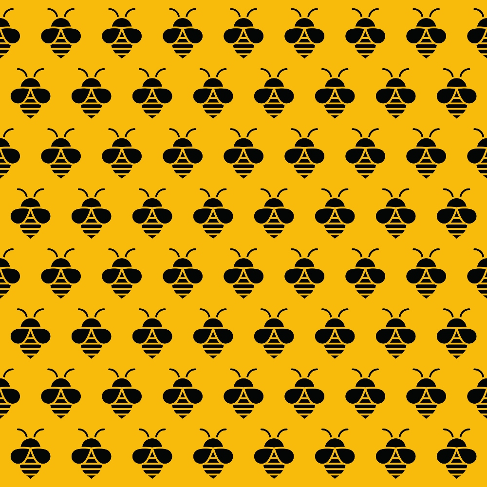 Bumble Bee Pattern 9 Quilting Cotton Fabric