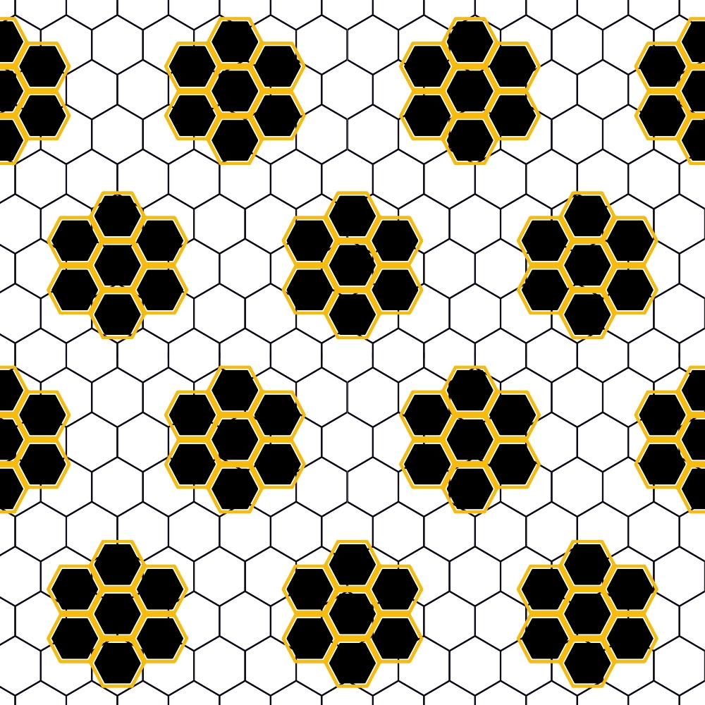 Bumble Bee Pattern 11 Quilting Cotton Fabric