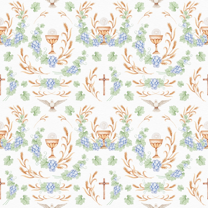 He Lives Pattern 18 Quilting Cotton Fabric