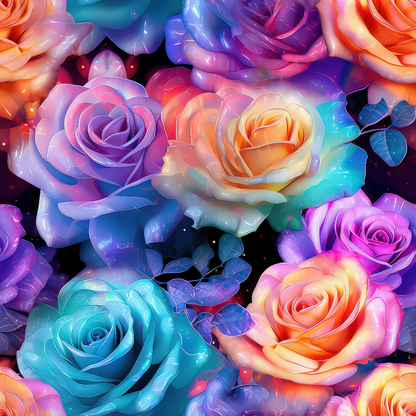 Sparkling Roses Pattern 4 Quilting Cotton Fabric