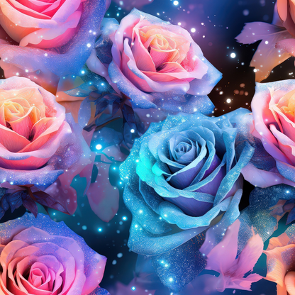 Sparkling Roses Pattern 11 Quilting Cotton Fabric