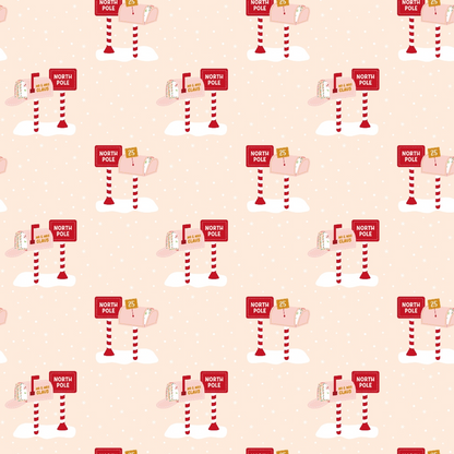 Letters to Santa Pattern 5 Quilting Cotton Fabric
