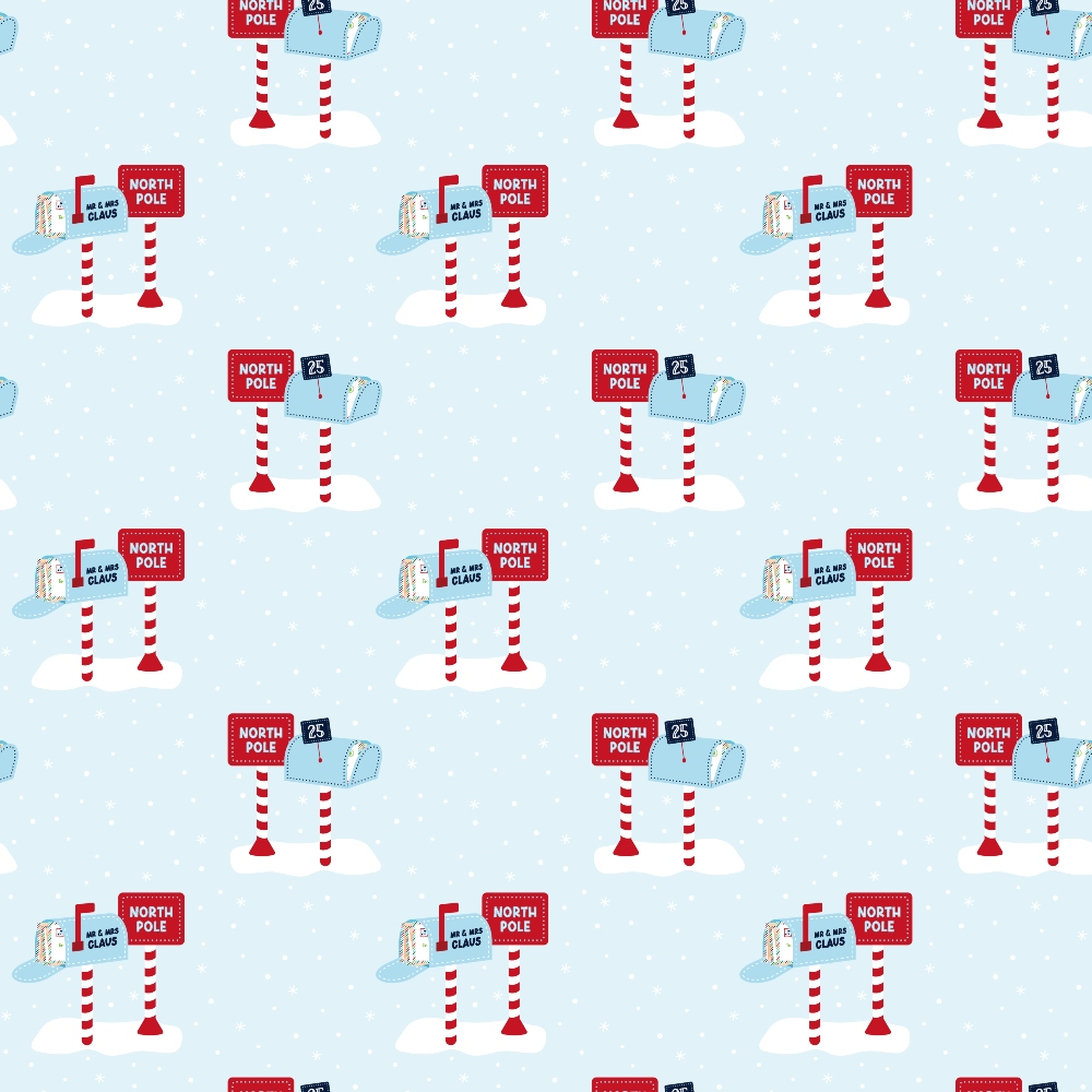 Letters to Santa Pattern 13 Quilting Cotton Fabric