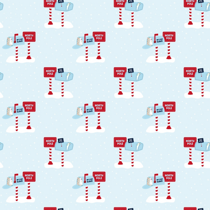 Letters to Santa Pattern 13 Quilting Cotton Fabric