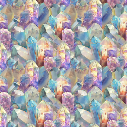 Opal Gemstone Pattern 1 Quilting Cotton Fabric