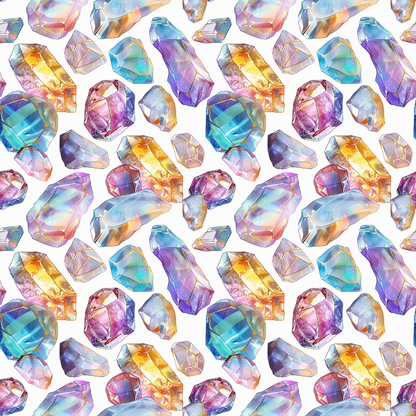 Opal Gemstone Pattern 3 Quilting Cotton Fabric
