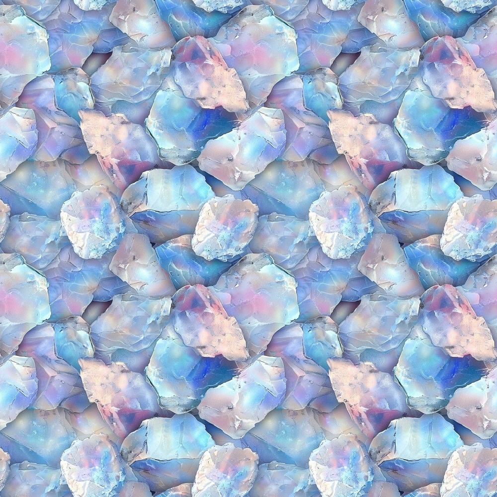 Opal Gemstone Pattern 4 Quilting Cotton Fabric
