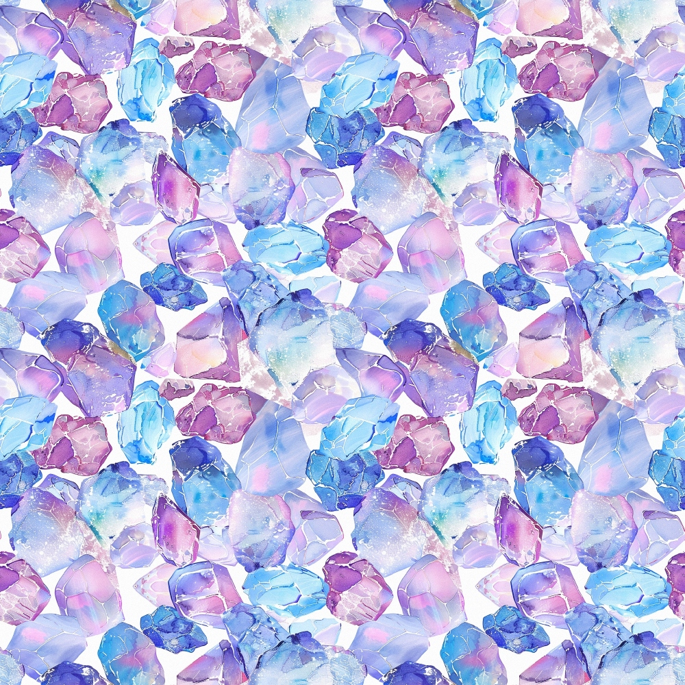 Opal Gemstone Pattern 9 Quilting Cotton Fabric